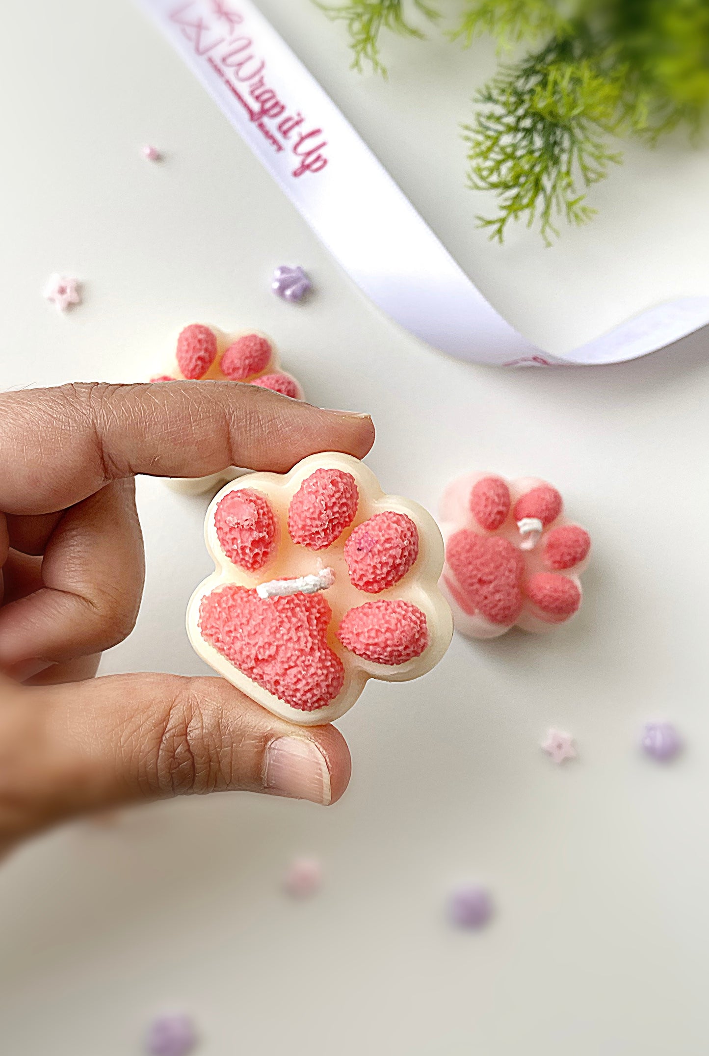 Paw mini candle