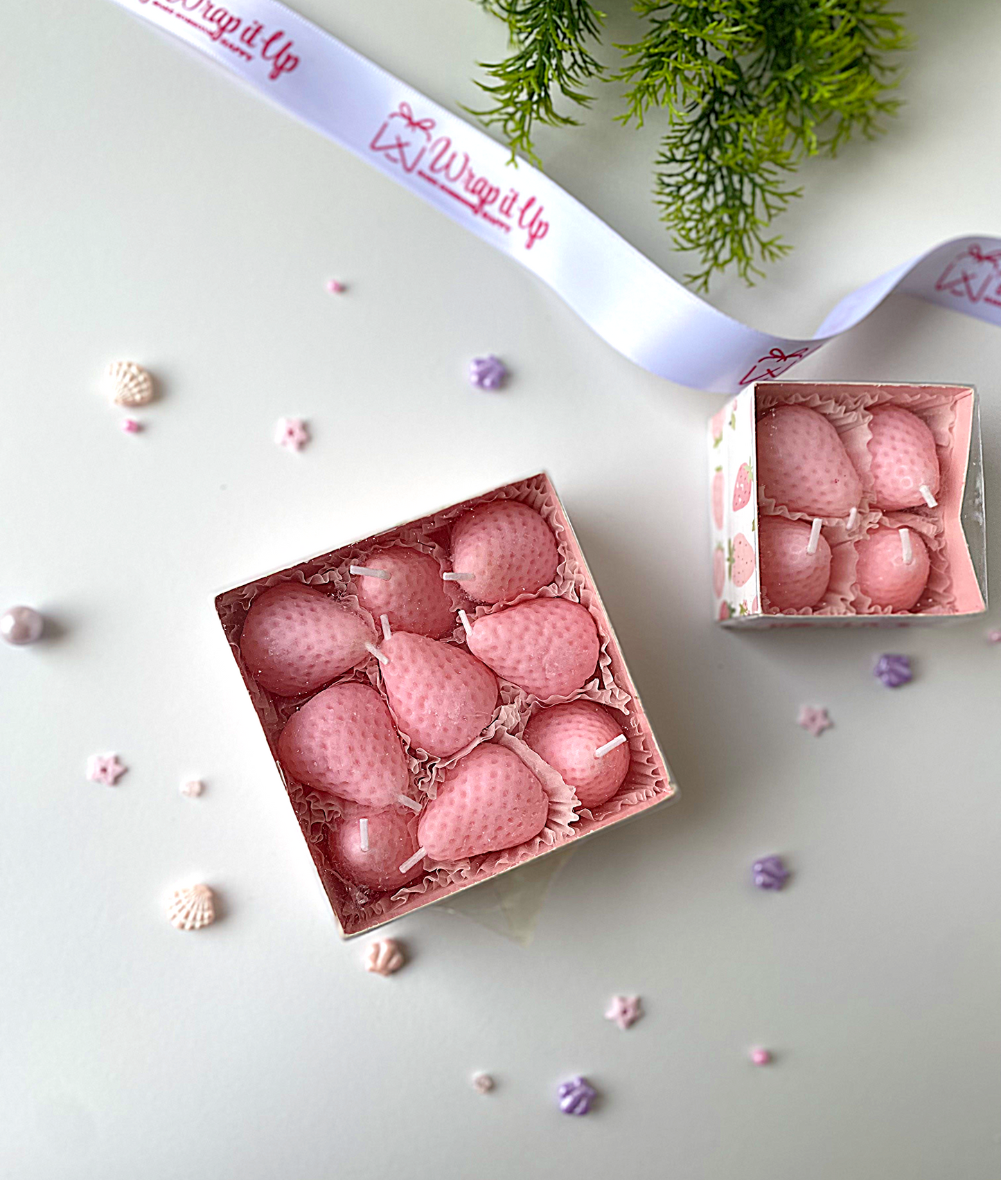 Strawberries candles (large box)