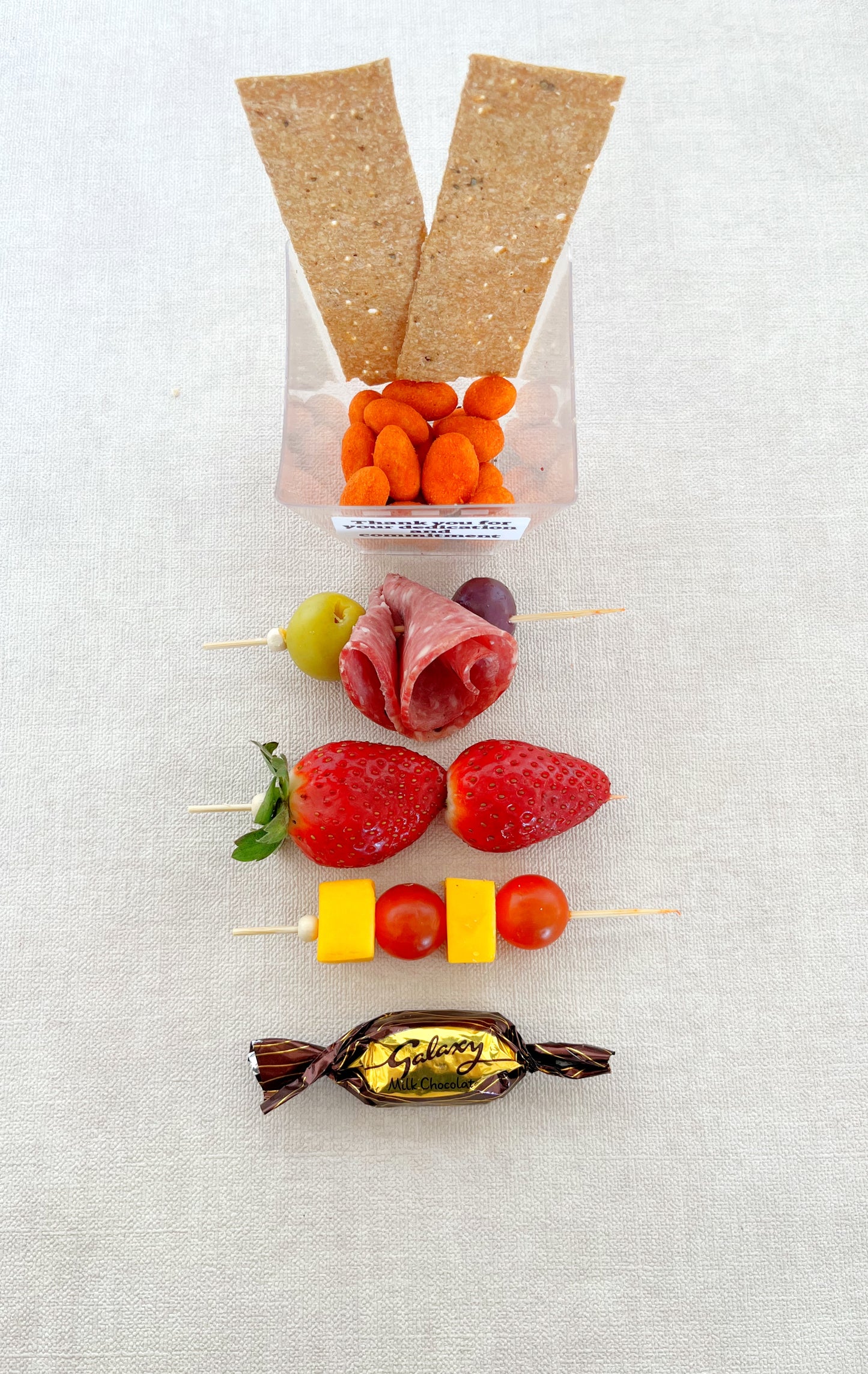 Employee appreciation gourmet snack cup for office gifting