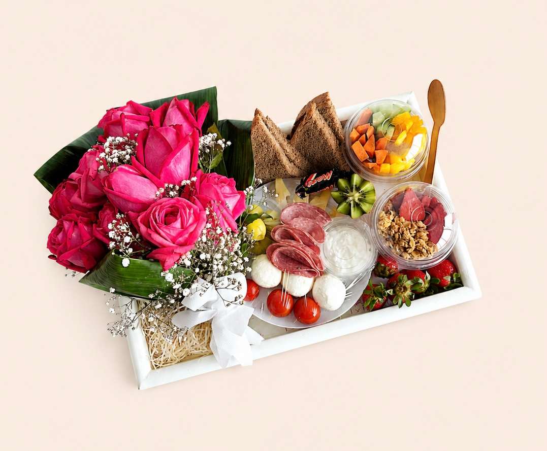 Floral Healthy Breakfast Box