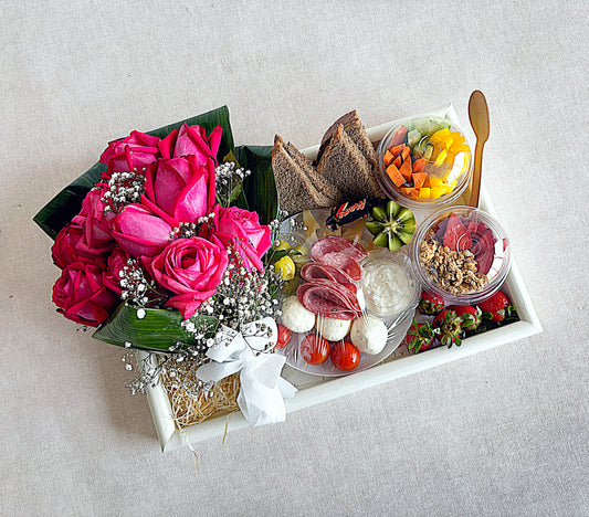 Floral Healthy Breakfast Box