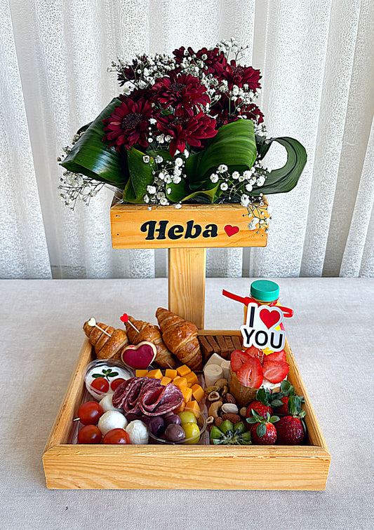 Romantic Breakfast with Flowers