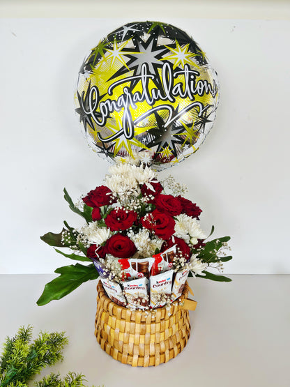 Floral & chocolate Basket